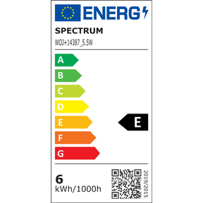 LED filament žárovka svíčka E14 5.5W 2700K 700 lm