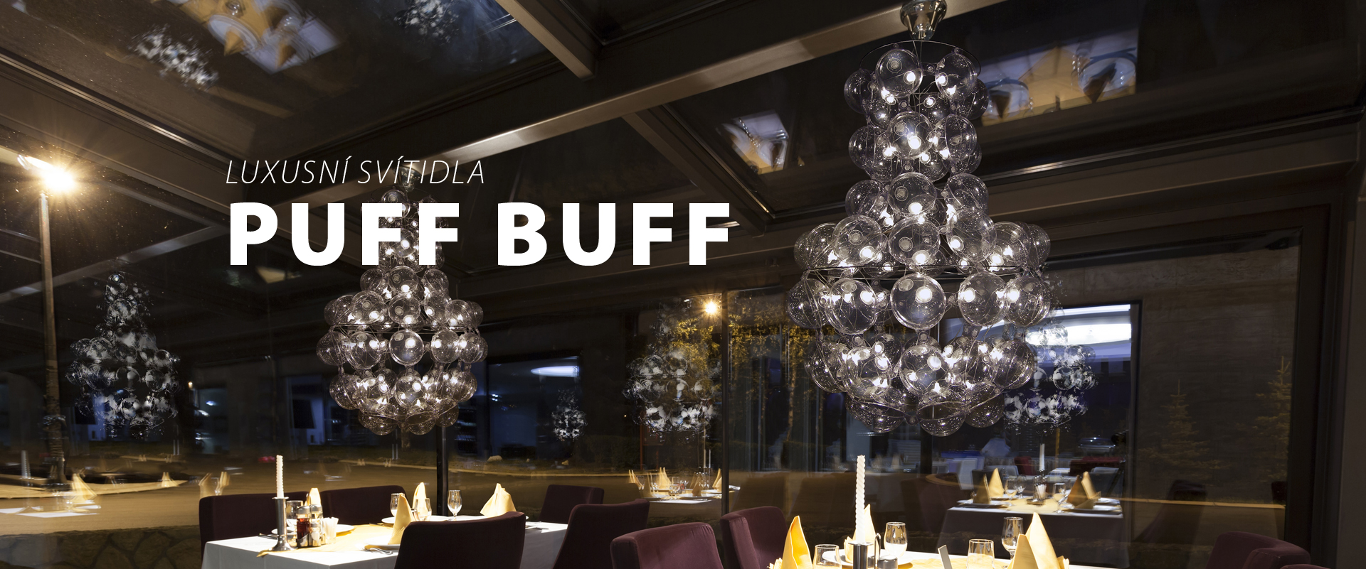Luxusní designová svítidla Puff Buff