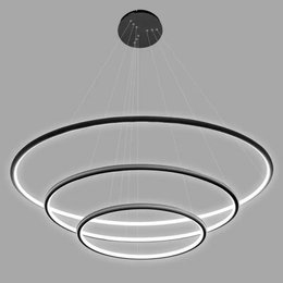 LED závěsné světlo Ring No.3 Φ80 black 3000K