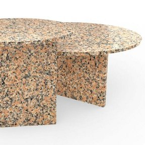 Kamenná stolní deska žula Roso kruh 50 cm