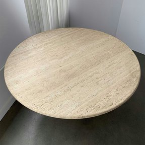 Kamenná stolní deska Travertin kruh 50 cm